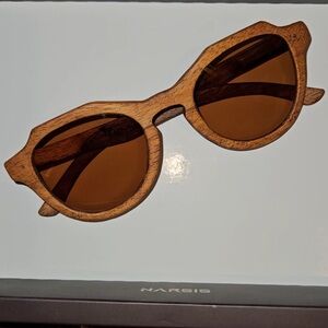 Handmade walnut tree sun glasses.